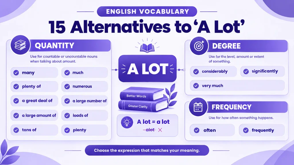 15 alternatives to a lot including many much plenty numerous and frequently