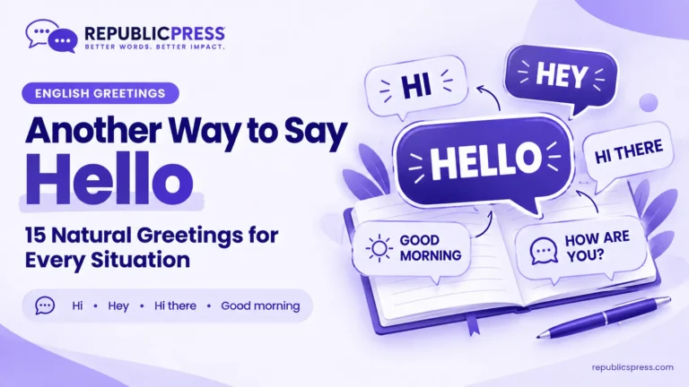 another way to say hello in english