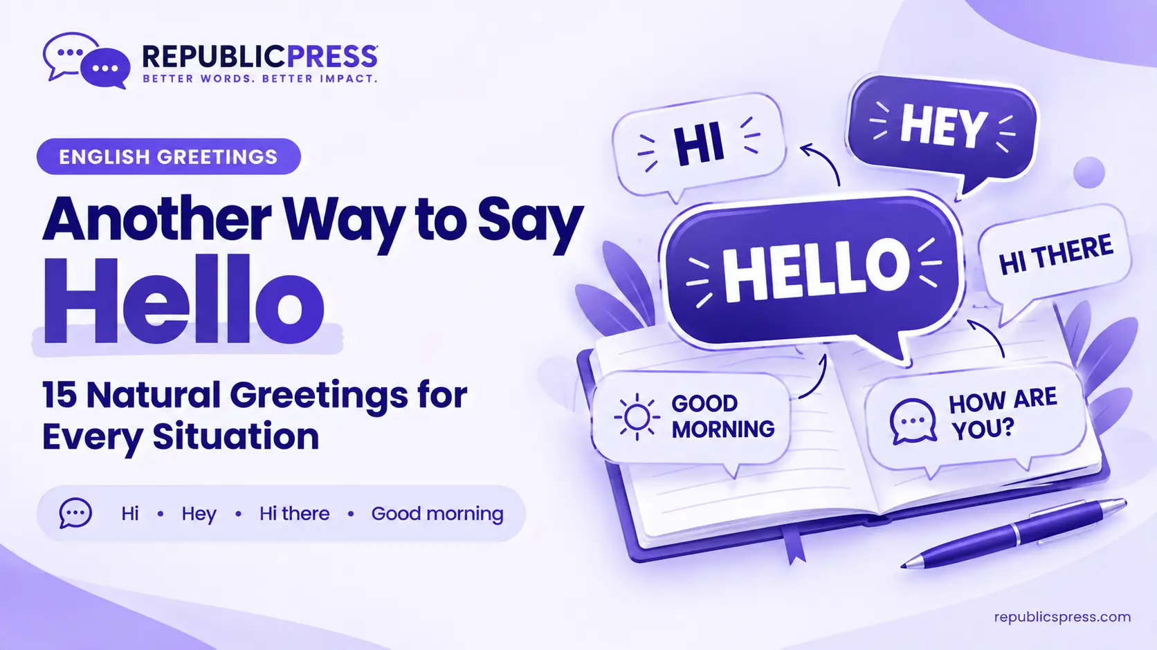 another way to say hello in english