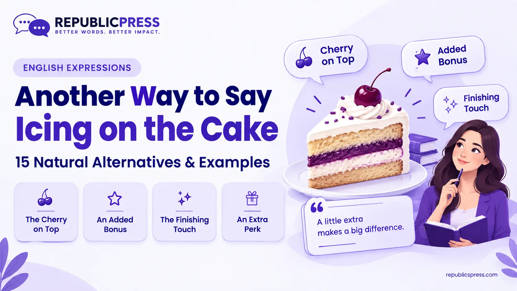 another way to say icing on the cake
