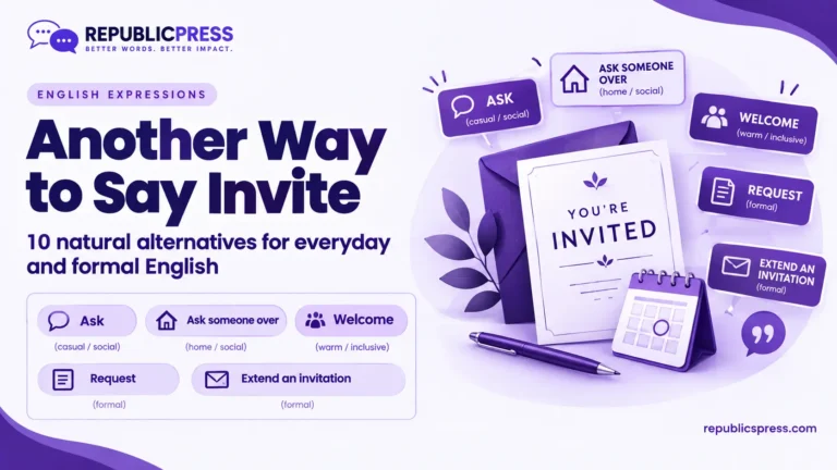another way to say invite