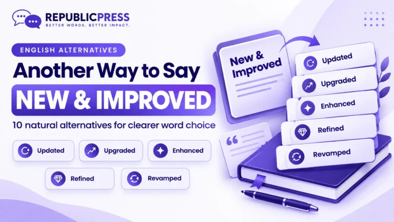 another way to say new and improved