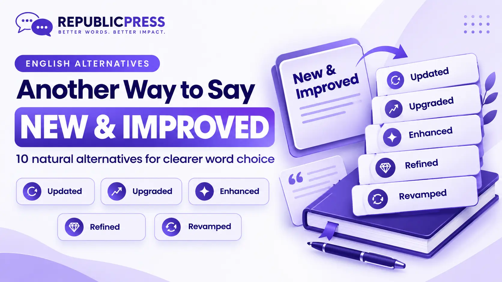 another way to say new and improved
