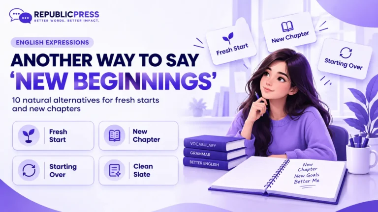 another way to say new beginnings