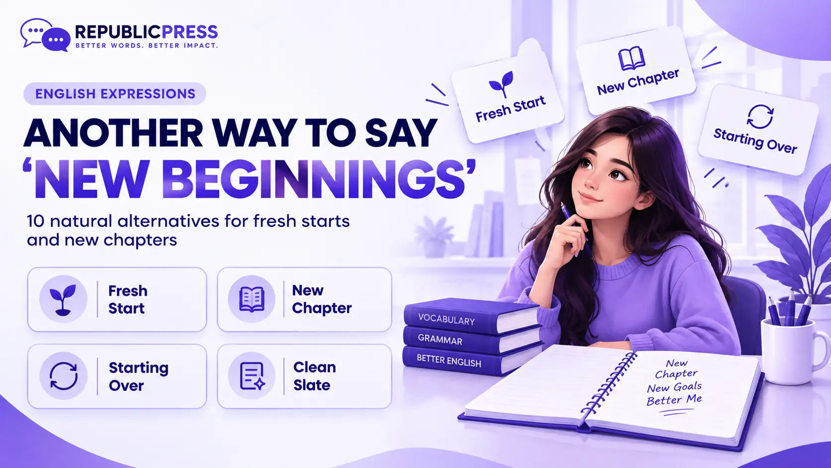 another way to say new beginnings