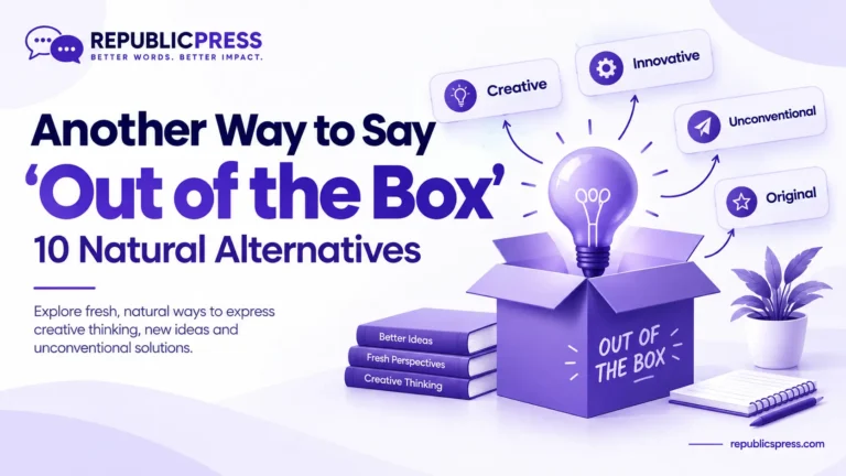 another way to say out of the box