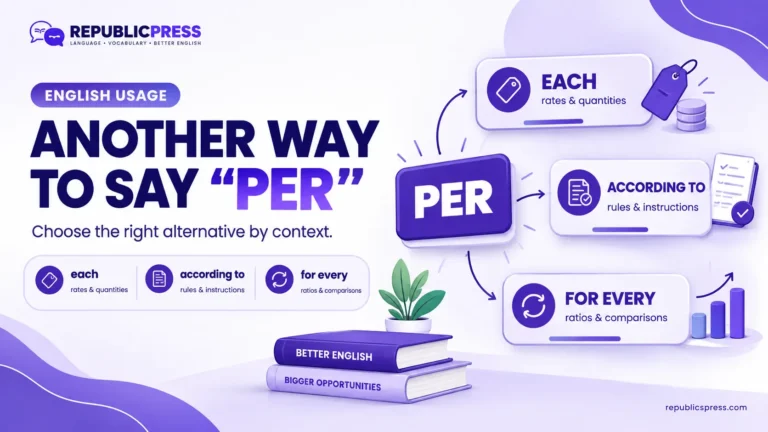 another way to say per