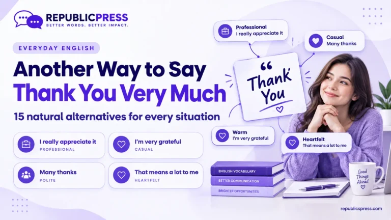 another way to say thank you very much