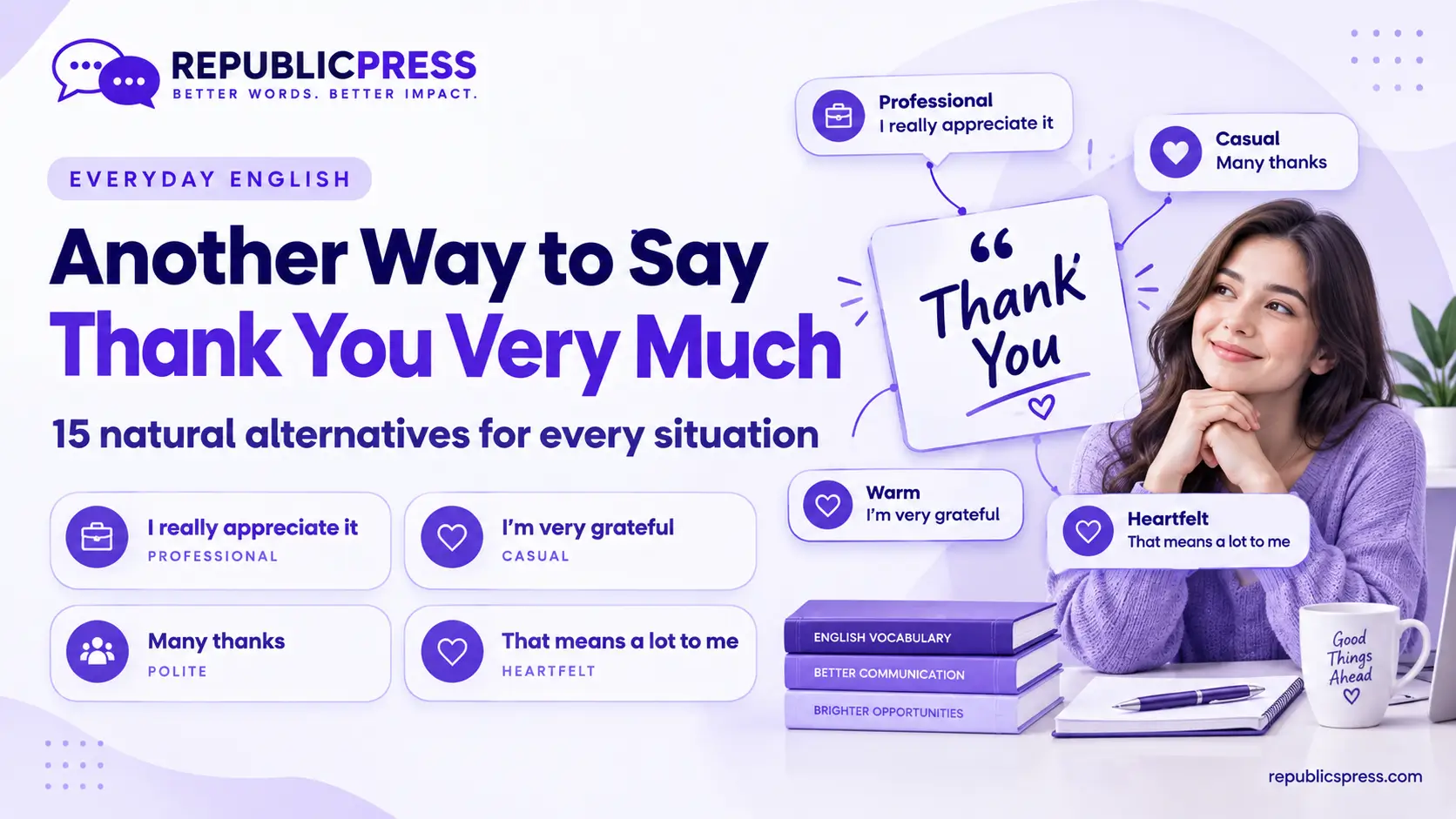 another way to say thank you very much