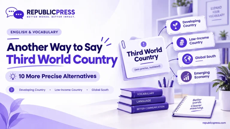another way to say third world country