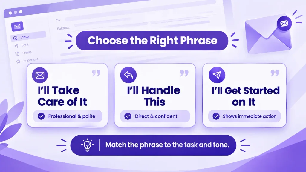 Choosing a professional alternative to Will Do in email