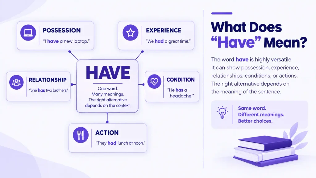 Different meanings of the word have in American English