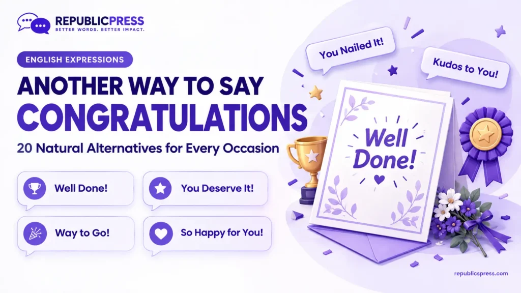 another way to say congratulation