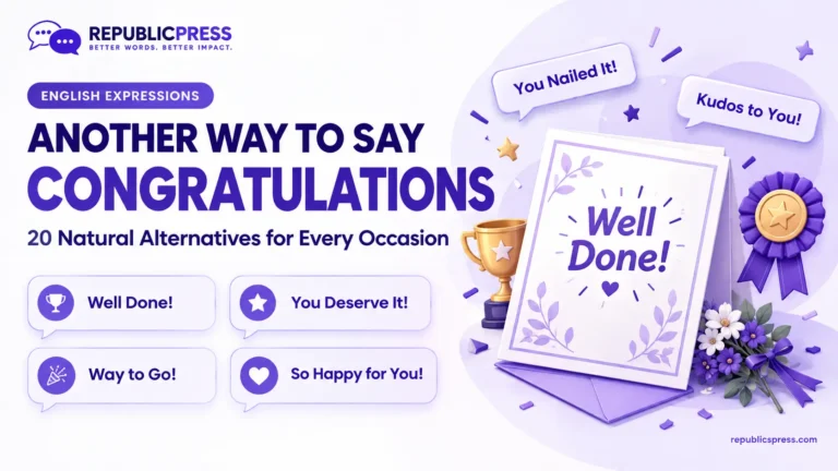 another way to say congratulation