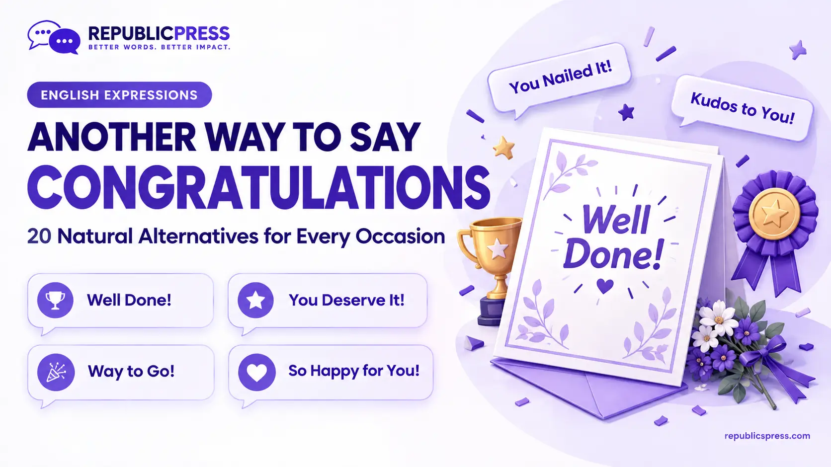 another way to say congratulation