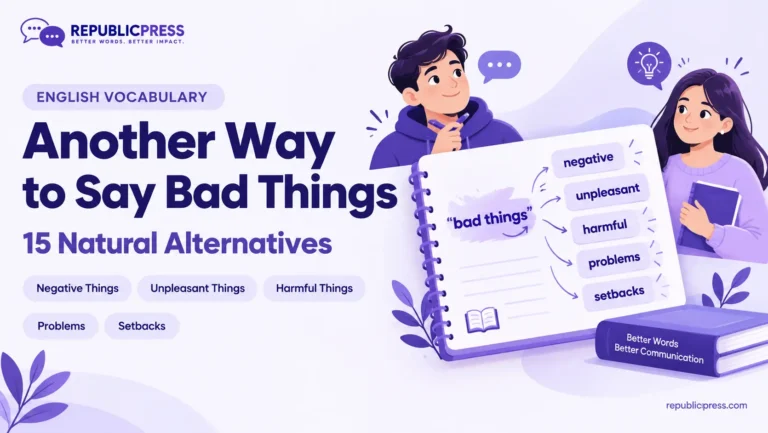 another way to say bad things