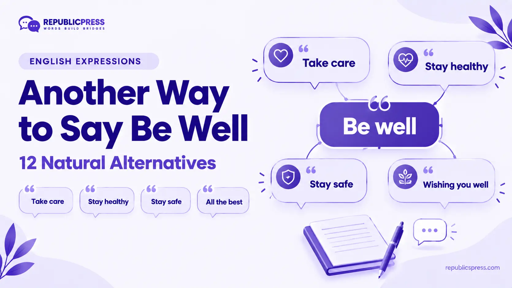 another way to say be well