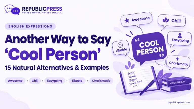 another way to say cool person