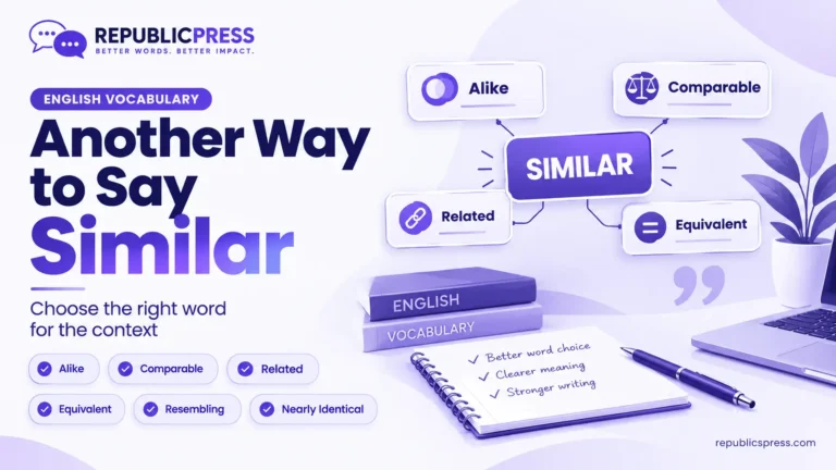another way to say similar