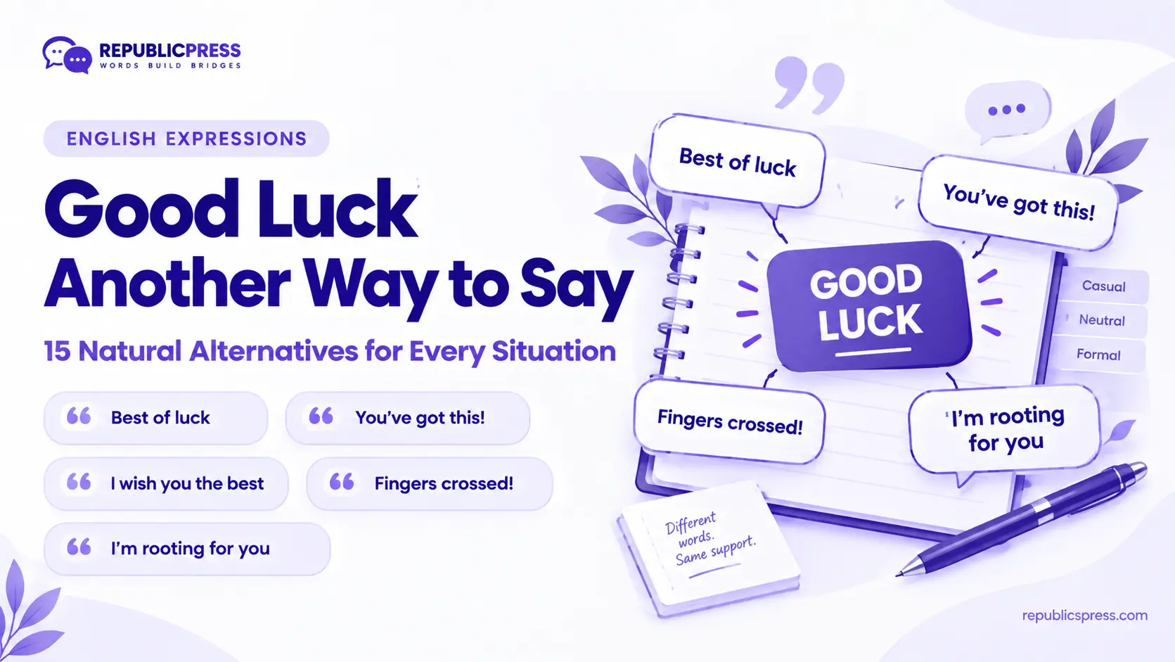 good luck another way to say